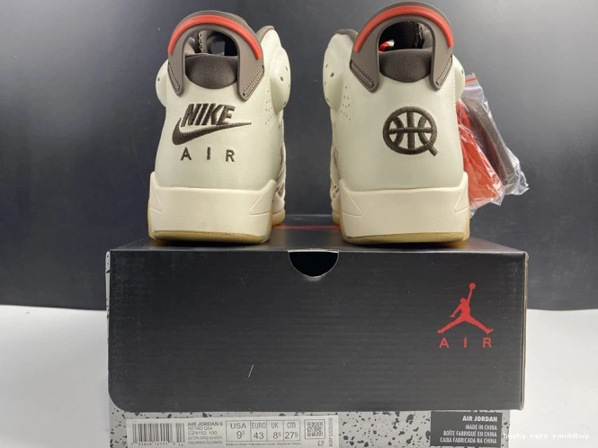 Rep Husky 6 Jordan CZ4152-100 (2020) Quai54 AIR Retro Brown Sail 0812